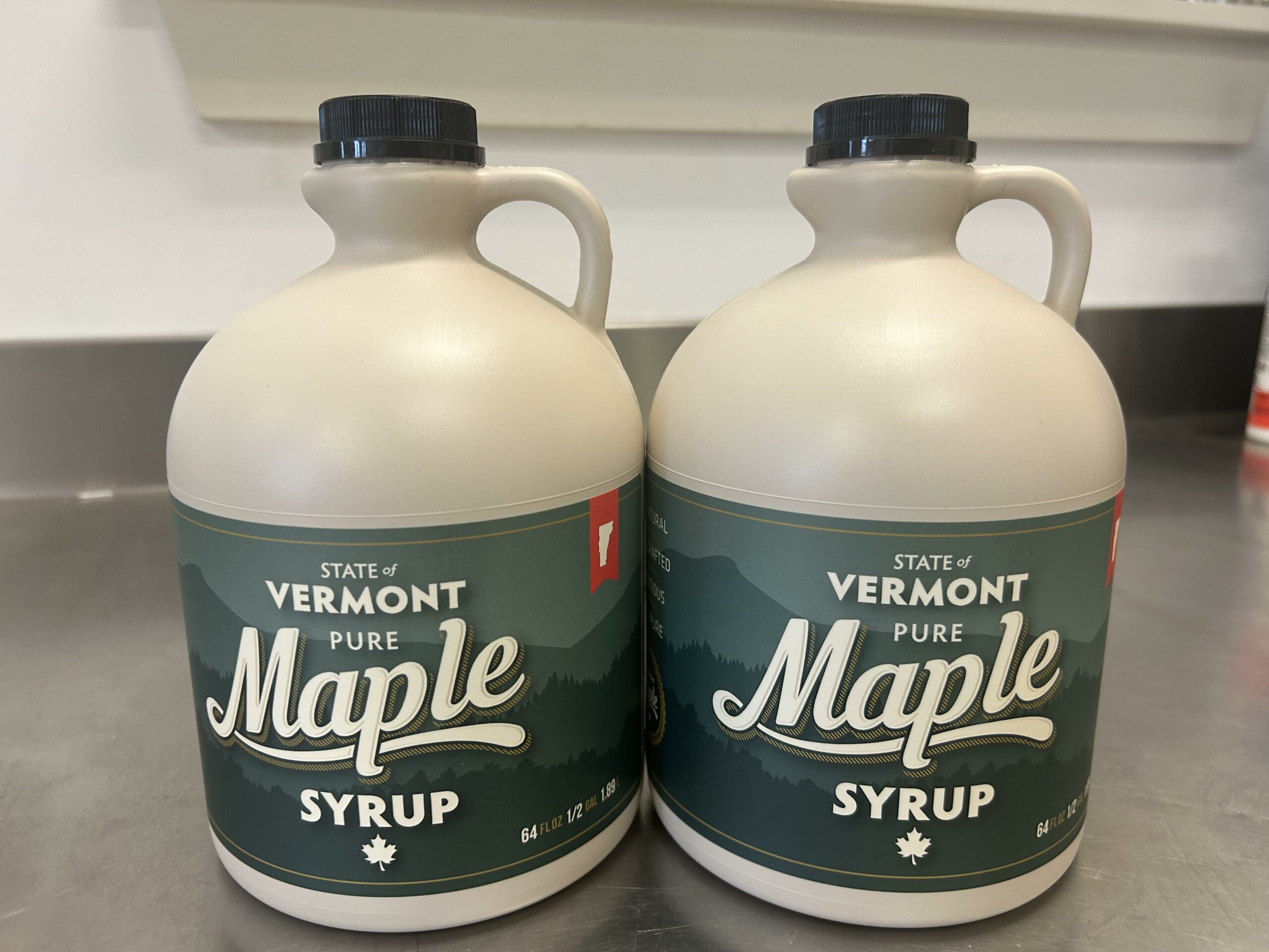 maple syrup two half gallon juggs