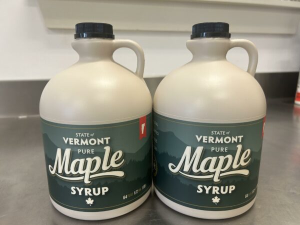 maple syrup two half gallon juggs