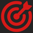 Target with arrow icon